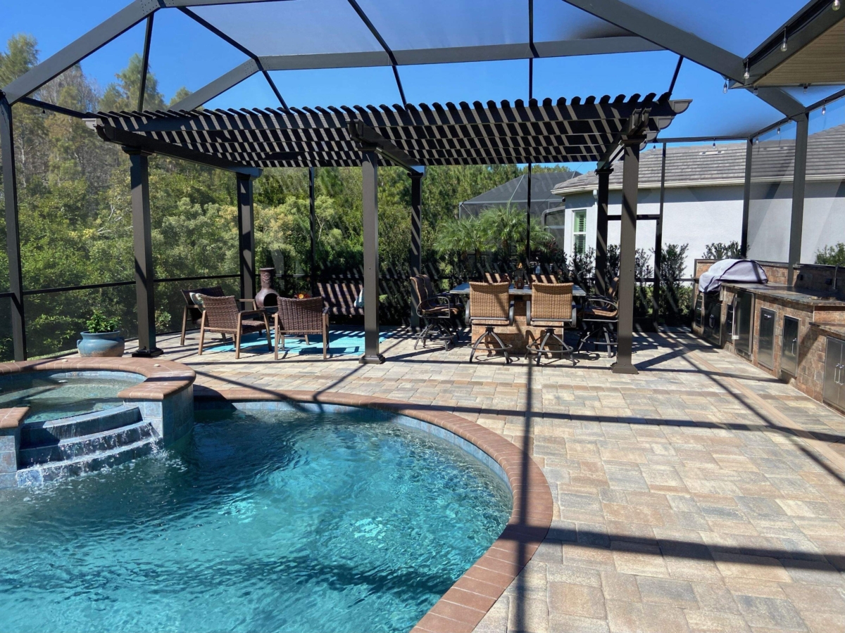 pergola and pool florida florida pergola installation