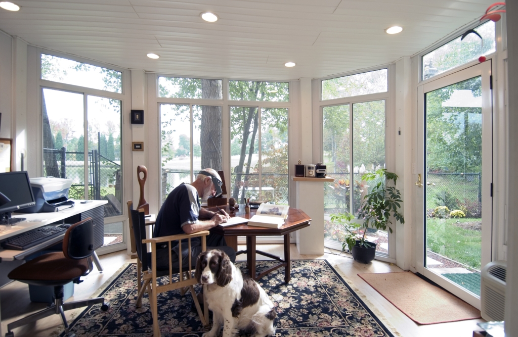 office sunroom natural light 