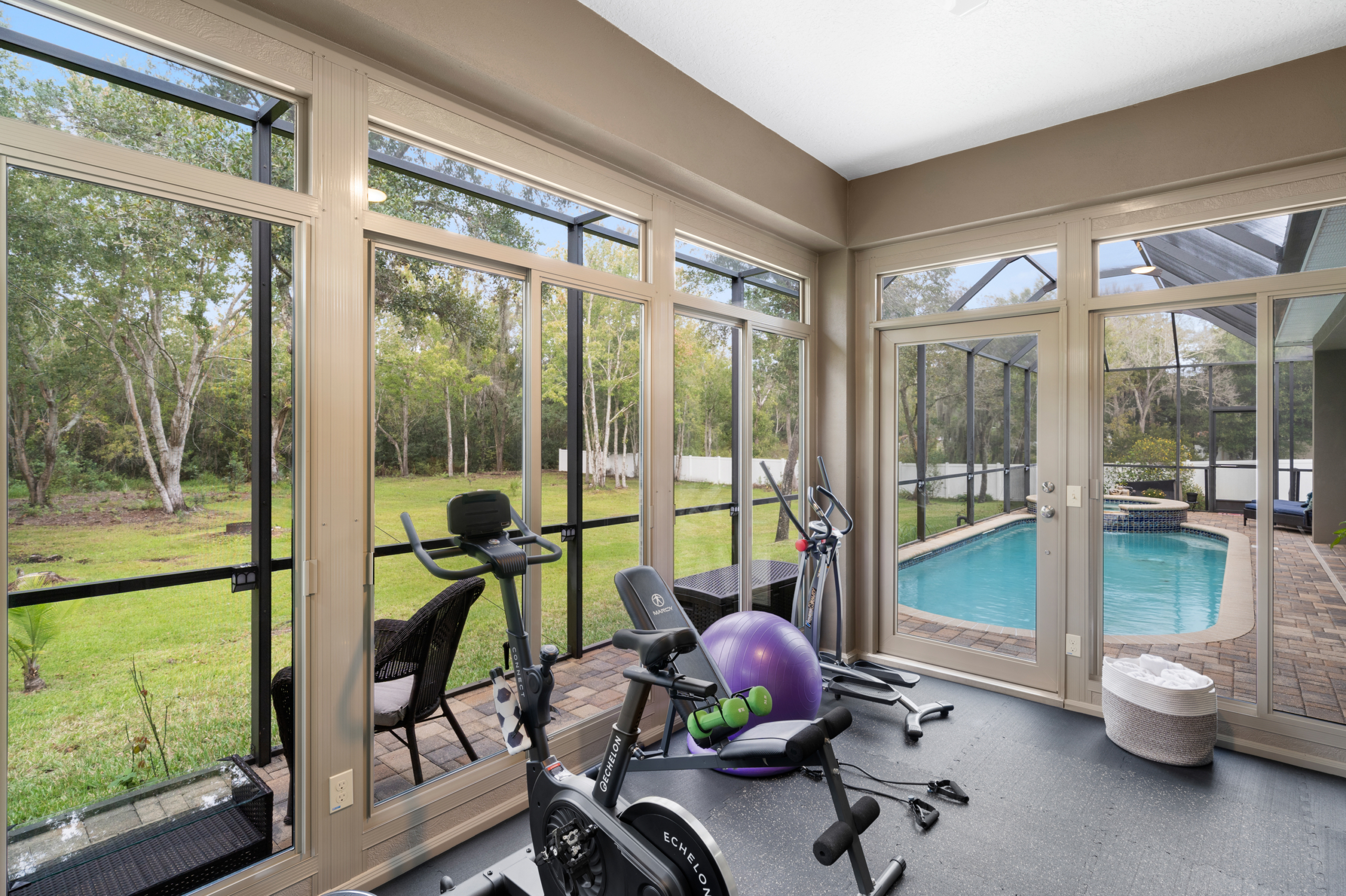 sunroom home gym