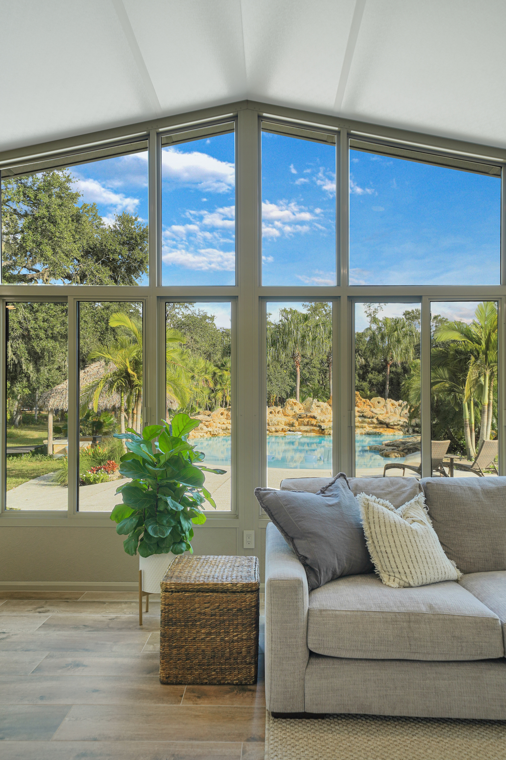 cost of adding sunroom in florida cathedral roof all season hvac system