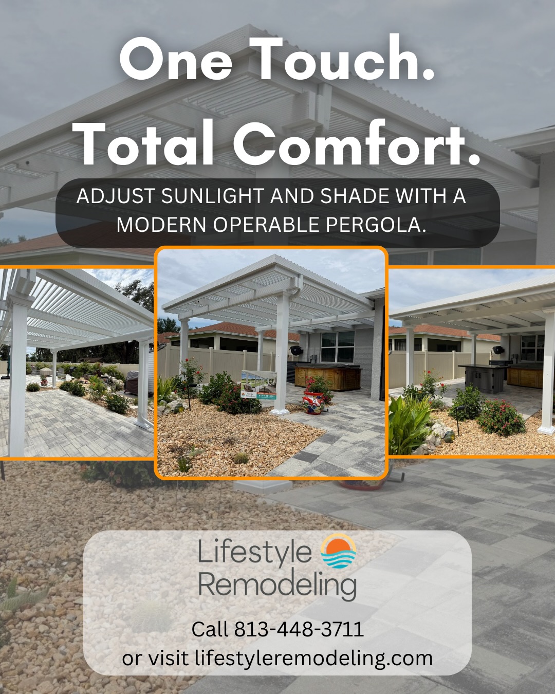 ☀️ Take Control of Your Outdoor Comfort.
With an Operable Pergola, you can adjust the sunlight, create instant shade, and enjoy your outdoor space in any weather. Whether you’re hosting friends, relaxing with family, or enjoying a quiet morning coffee, the perfect level of comfort is always just one touch away.
Ready to upgrade your backyard?
📞 813-448-3711
🌐 lifestyleremodeling.com
-
-
-
#FloridaLiving
#OutdoorLiving
#OperablePergola
#BackyardGoals
#PatioDesign