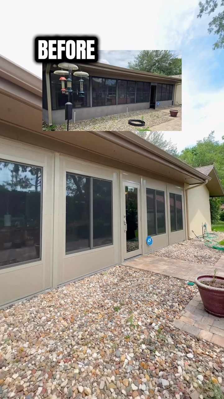 What a difference a Sunroom can make. ☀️➡️🏡
The before photo says it all—but the finished result says even more. More natural light, more living space, and more enjoyment of your home every single day.
Thinking about adding a sunroom to your home? Let’s make it happen.
📞 813-448-3711
🌐 lifestyleremodeling.com
-
-
-
#SunroomTransformation
#FloridaHomeRemodeling
#SunroomLife
#HomeImprovementIdeas
#LifestyleRemodeling